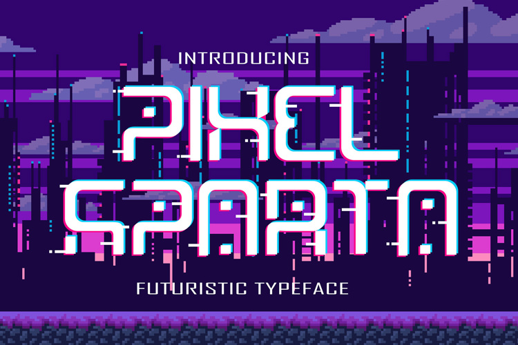 Preview of Pixel Sparta Font