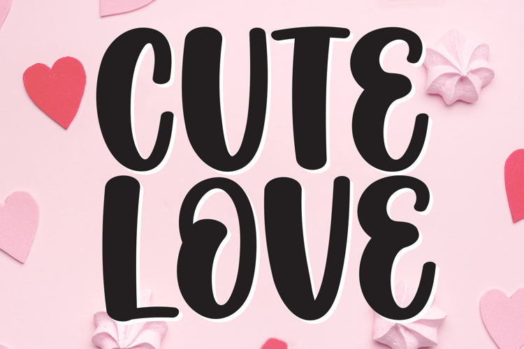Preview of Cute Love Font