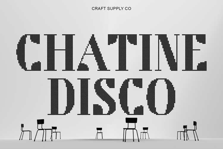 Preview of Chatine Disco Font