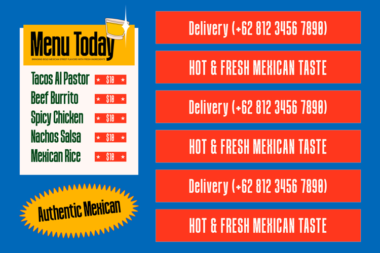 Preview of Brandel Luchador Font