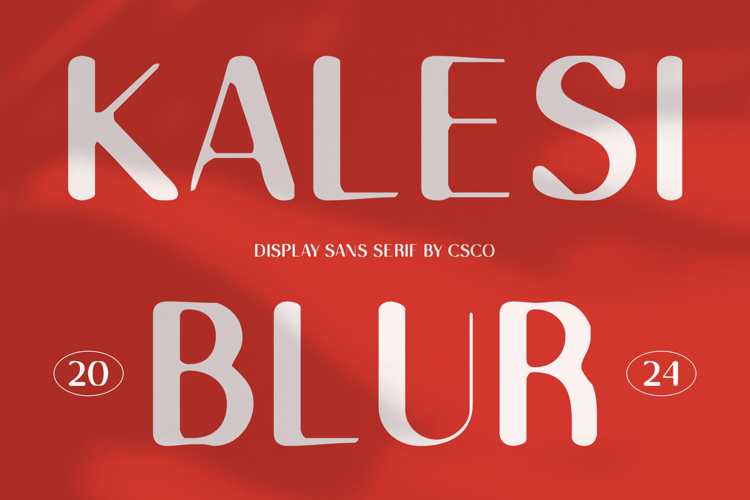 Kalesi Blur Font