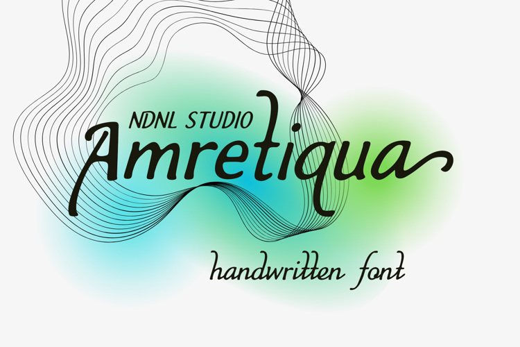 Preview of Amretiqua Font