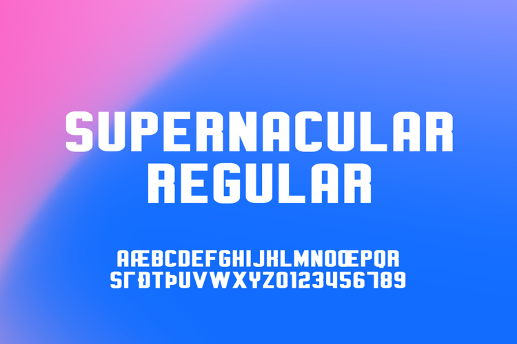 Supernacular Font