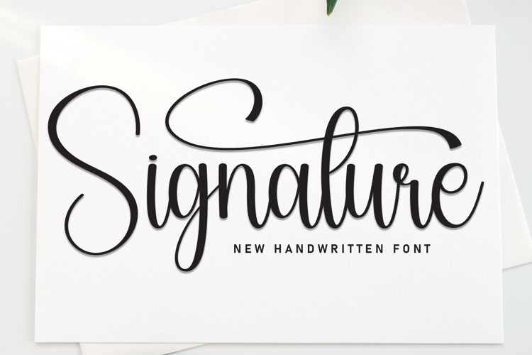 Preview of Signature Font