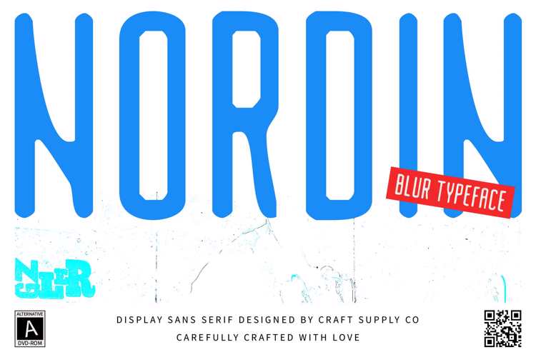 Nordin Blur Font