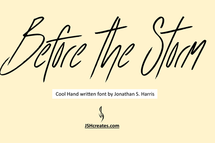 Before the Storm Font