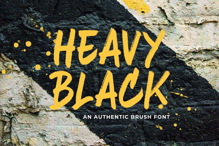 Heavy Black Font