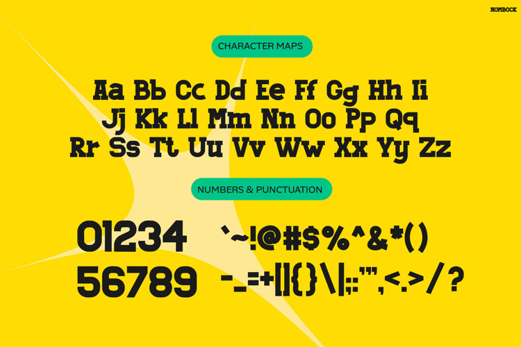 Preview of NOMBOCK Font