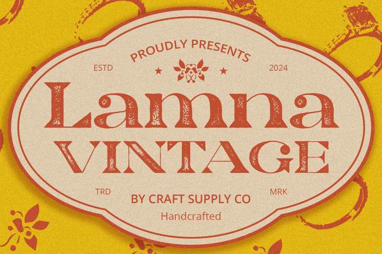 Lamna Vintage Stamp Font