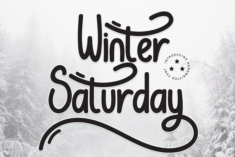 Preview of Winter Saturday Font