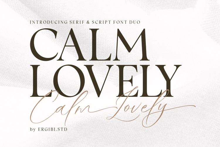 Preview of Calm Lovely Font