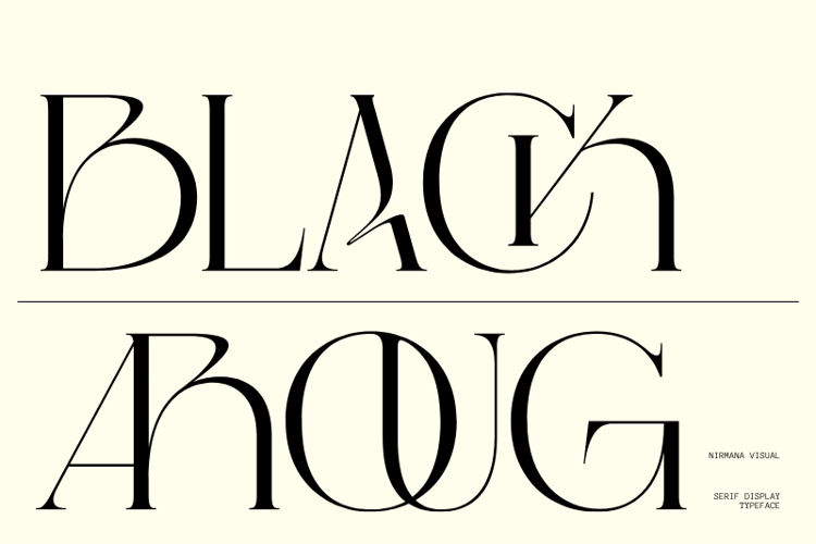 Black Aroug - Version Font