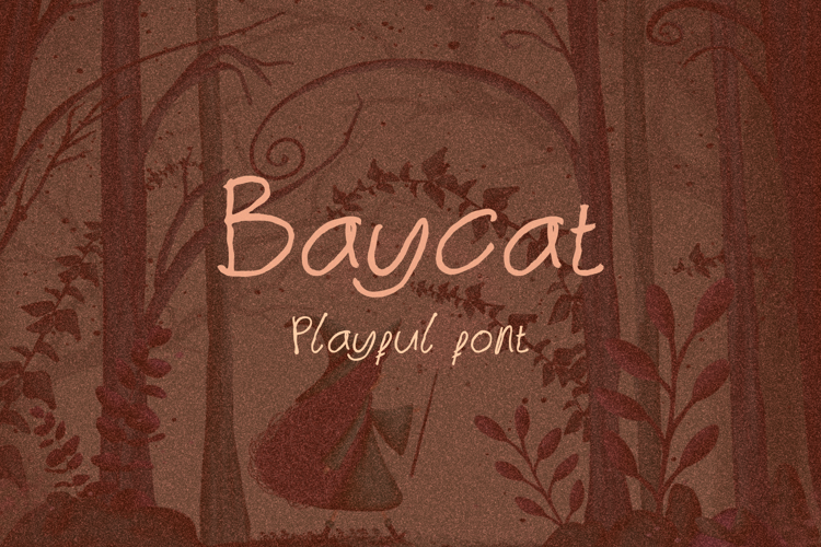 Preview of Baycat _freebie Font