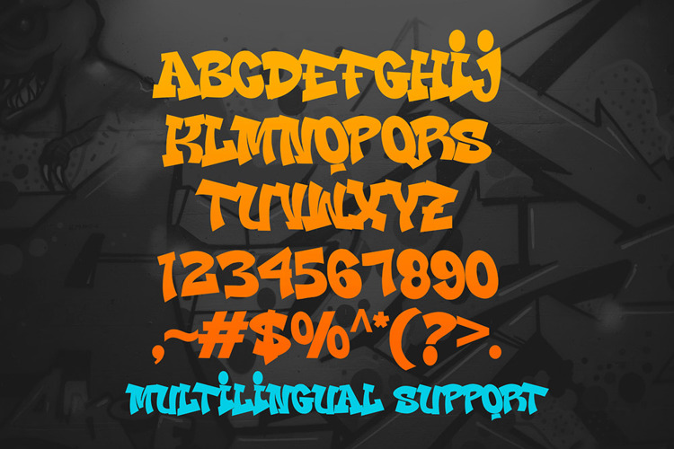 Preview of Fast Blaze Font