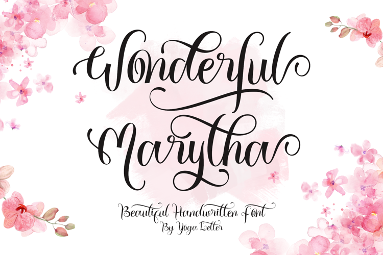 Preview of Wonderful Marytha Font