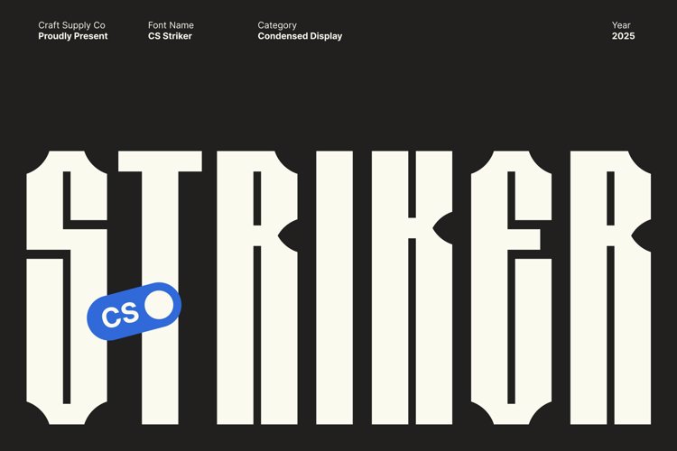 Preview of CS Striker Font