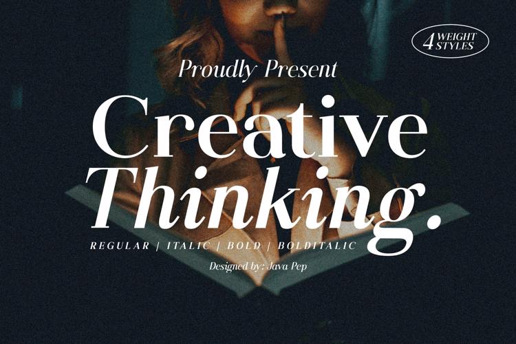 Creative Thinking Font