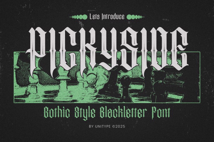 Preview of PICKYSIDE Font