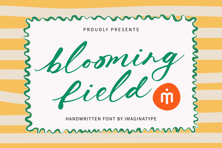 Preview of Blooming Field Font