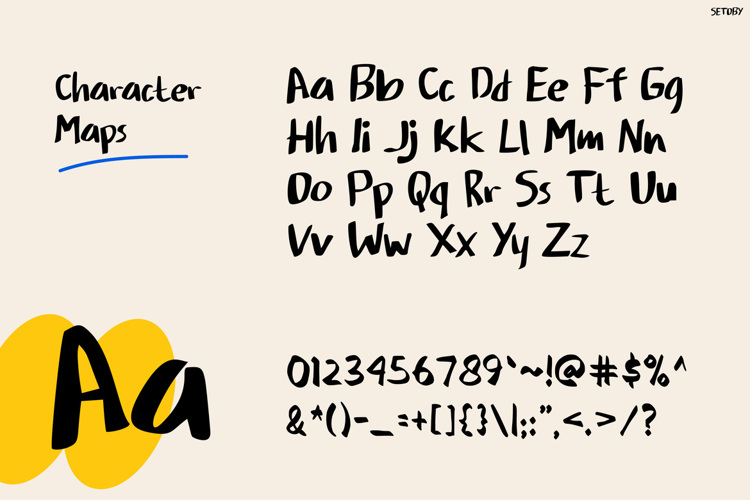 Preview of Setoby Font