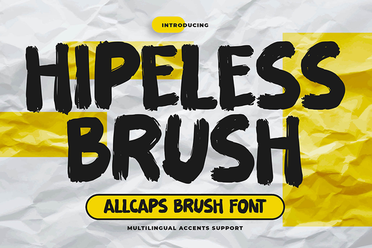 Hipeless Brush Font
