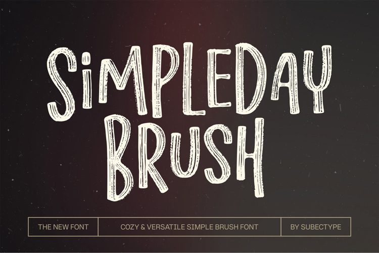 Preview of Simpleday Brush Font