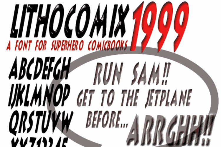 LithoComix Font