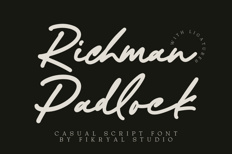 Richman Padlock Font