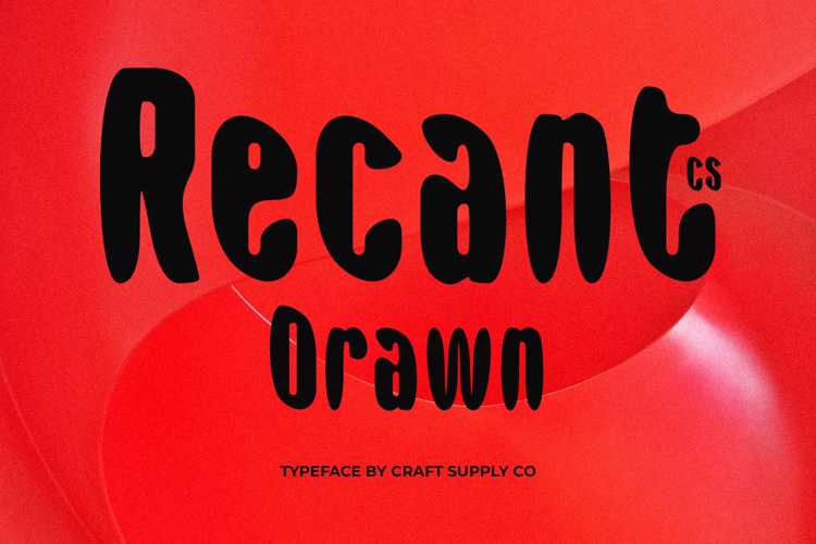 Preview of CS Recant Drawn Font