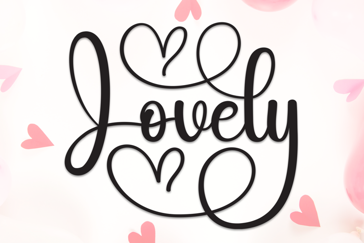 Preview of Lovely Font