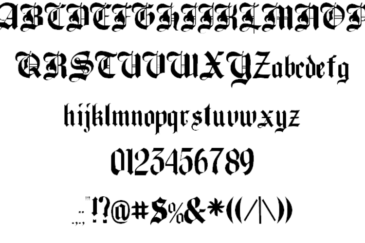 Preview of Beckett Font