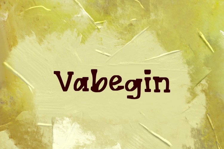 Preview of v Vabegin Font