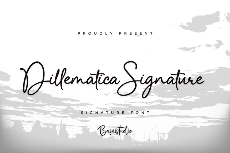 Preview of Dillematica Font