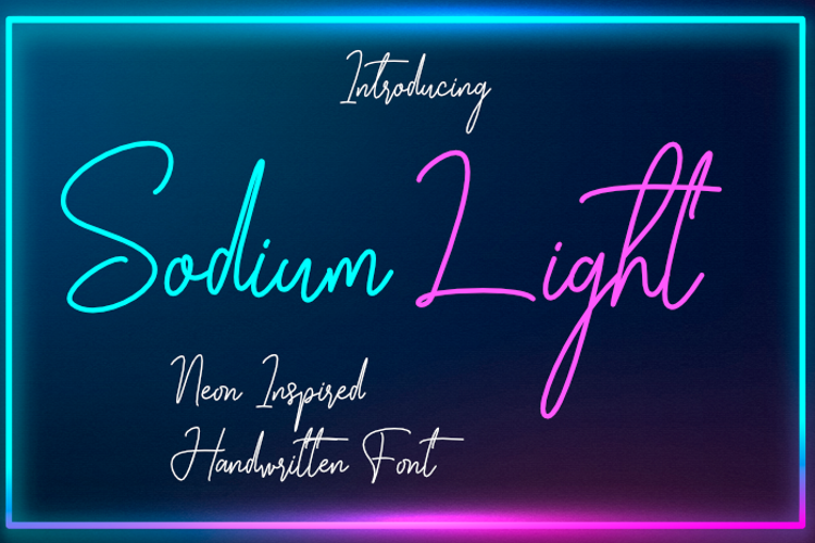 Preview of Sodium Light Font