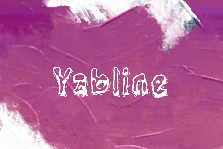 Preview of y Yabline Font