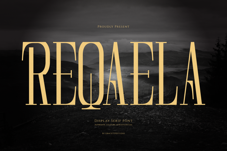 Preview of Reqaela Font