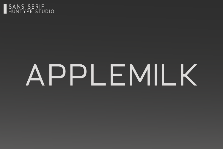 Applemilk Font