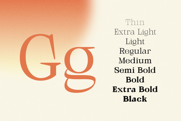 Galgey Light Font
