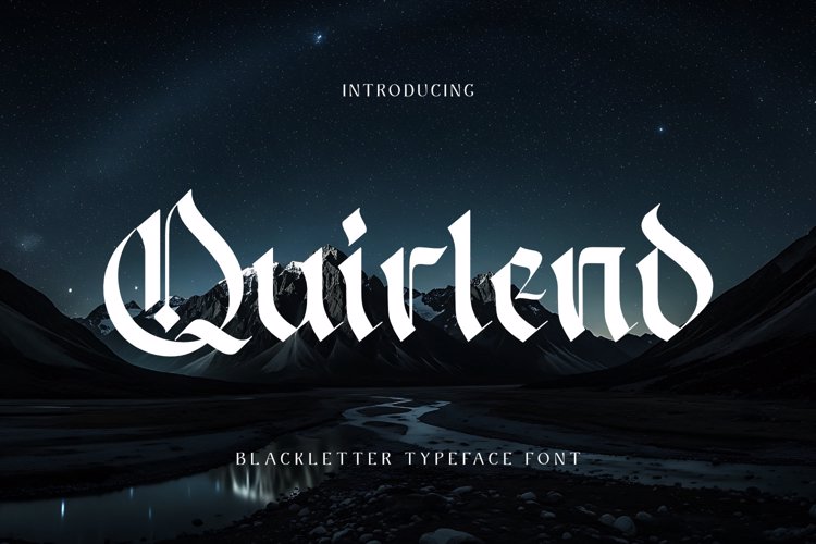 Preview of Quirlend Font