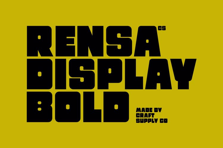 Preview of CS Rensa Font