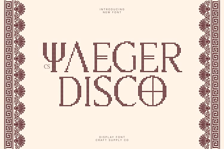 Preview of CS Yaeger Disco Font