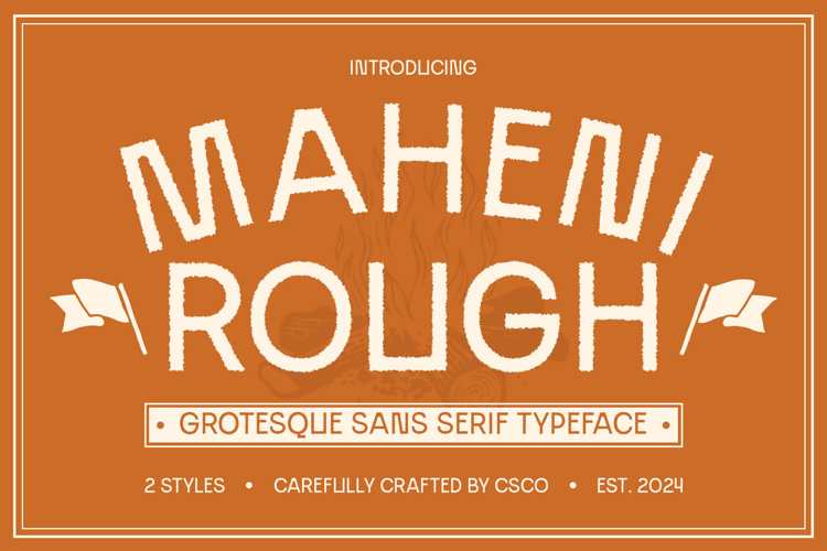 Maheni Rough Font