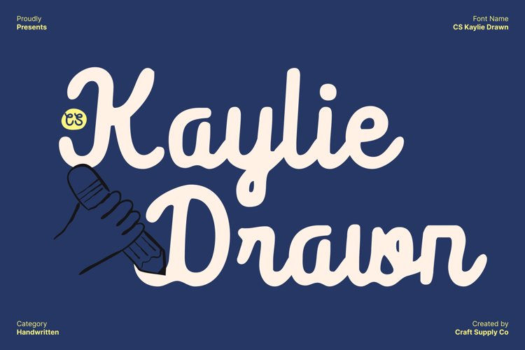 Preview of CS Kaylie Drawn Font