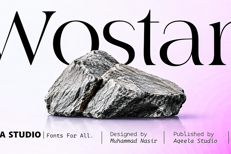 Preview of Wostan Med Cond Font