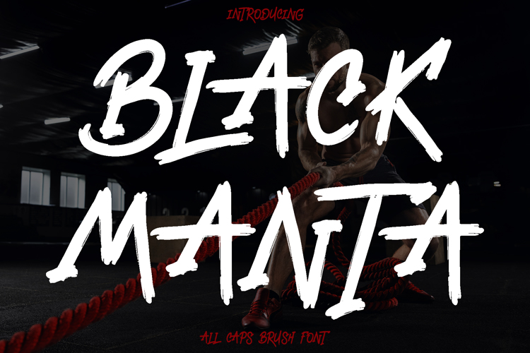 Black Manta Brush Font