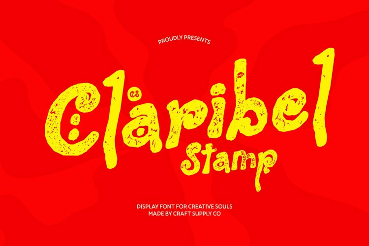 Preview of CS Claribel Stamp Font