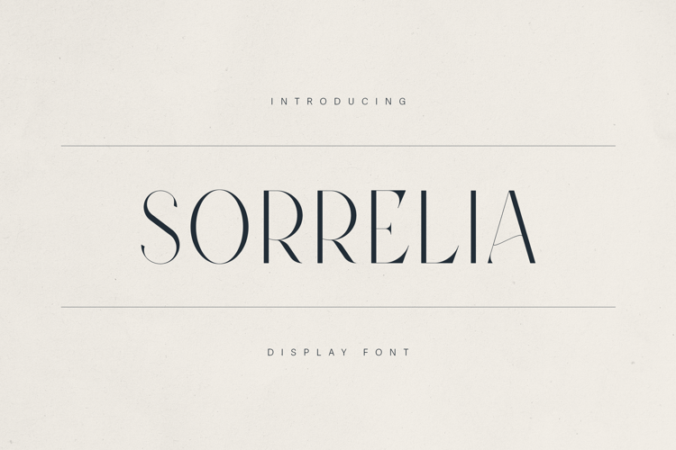 Preview of Sorrelia Font