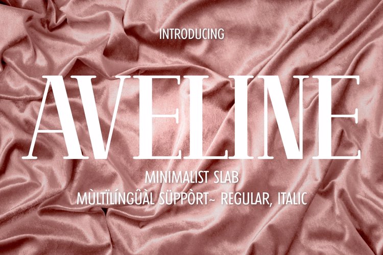 Preview of AVELINE Font