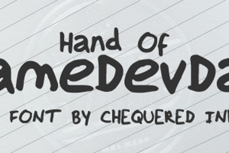 Hand Of GameDevDan Font