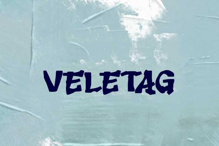 Preview of Veletag Font